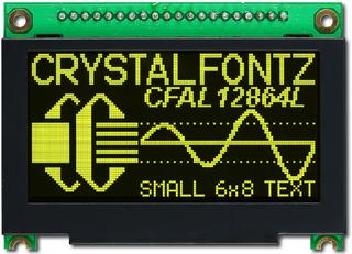 [EOL] 128x64 SPI Graphic OLED (CFAL12864L-Y-B2)