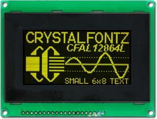 Yellow 128x64 Parallel Graphic OLED [EOL] (CFAL12864L-Y-B4)