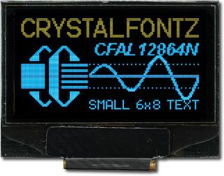 [EOL] Two-Color 128x64 SPI Graphic OLED (CFAL12864N-A-B1)
