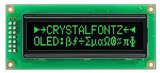 16x2 Green Character OLED (CFAL1602C-G)