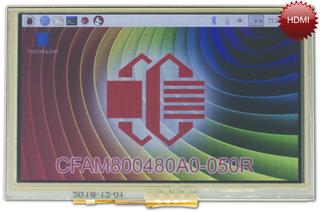 5" 800x480 RPi Compatible Display (CFAM800480A0-050R)