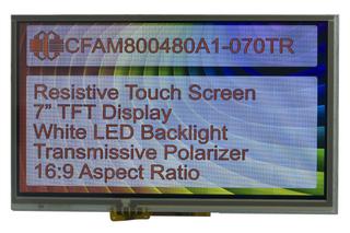 7" 800x480 Resistive Touchscreen TFT Display (CFAM800480A1-070TR)