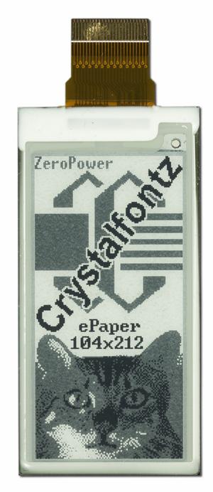 ePaper Display - 2.13", 3-Level Grayscale (CFAP104212A0-0213)