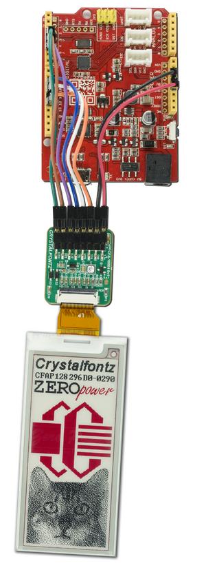 3-Color ePaper Arduino Development Kit (CFAP128296D0-E2-2)