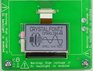 (EOL) 128x64 EL Parallel Graphic LCD (CFAX12864AP1-WFH)