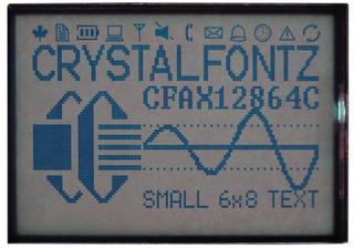 TAB 128x64 Graphic SPI LCD (CFAX12864CP1-WGH-TS)