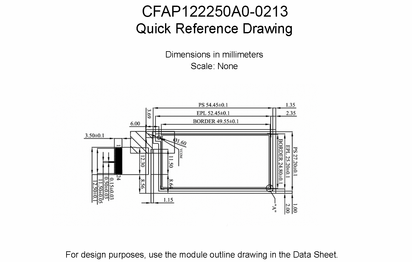 CFAP122250A0-0213 Scale Drawing